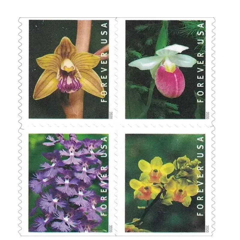 2020 Wild Orchid Forever Stamps 1set=5Sheets  Was $73.00/set