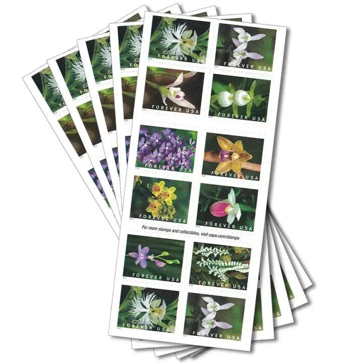 2020 Wild Orchid Forever Stamps 1set=5Sheets  Was $73.00/set