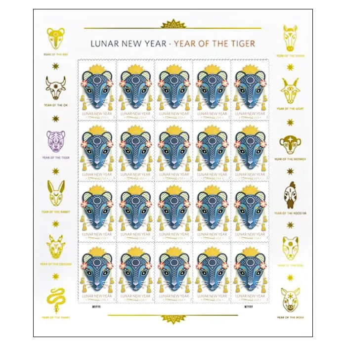 2020 Lunar New Year: Year of the Rat Stamps 1set=5Sheets  Was $73.00/set