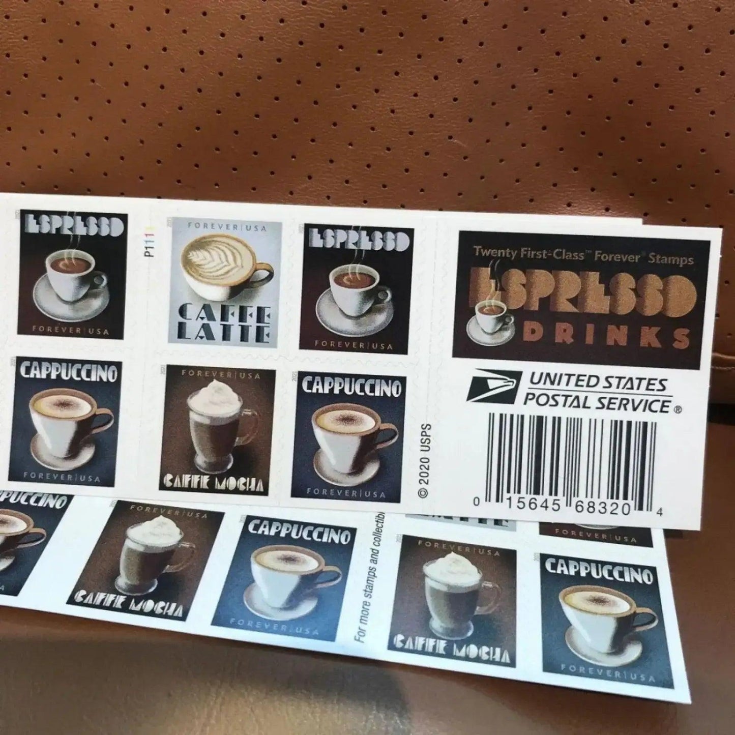 2021 USPS Espresso Drinks Forever Coffee Stamps 1set=5Sheets  Was $73.00/set