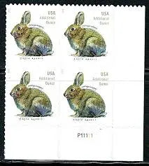 2021 Brush Rabbit Additional Ounce Forever Postage Stamps 1set=5Sheets  Was $73.00/set