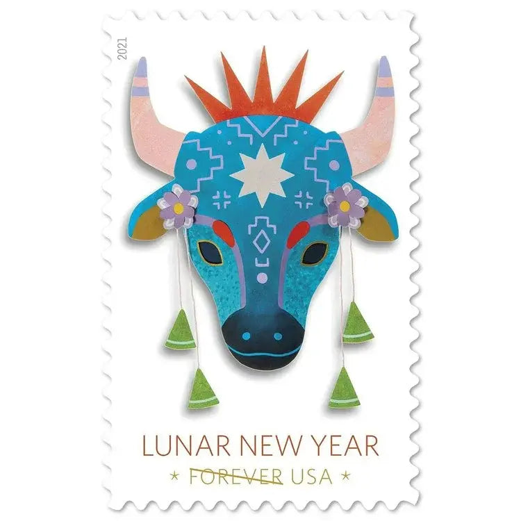 2021 USPS Lunar New Year: Year Of The Ox Stamps 1set=5Sheets  Was $73.00/set