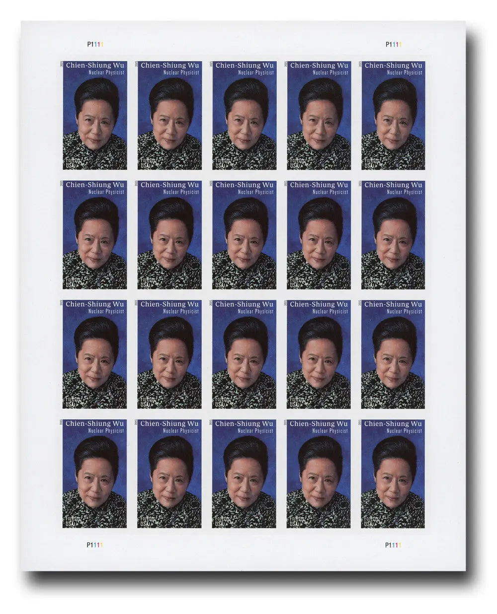 2021 First-Class Forever Stamp - Imperforate Chien-Shiung Wu 1set=5Sheets  Was $73.00/set