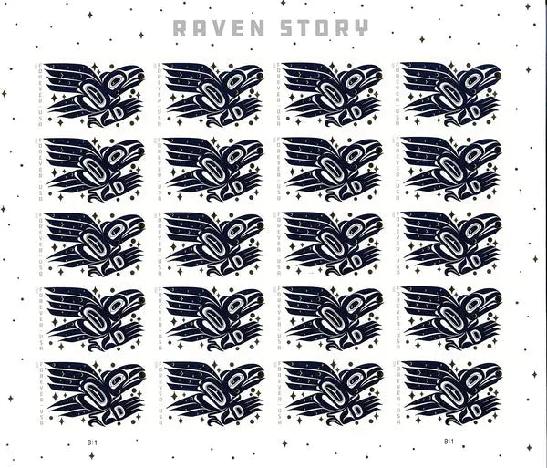 2021 USPS Raven Story Forever Postage Stamps 1set=5Sheets  Was $73.00/set