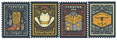2021 USPS Western Wear Forever Postage Stamps 1set=5Sheets  Was $73.00/set