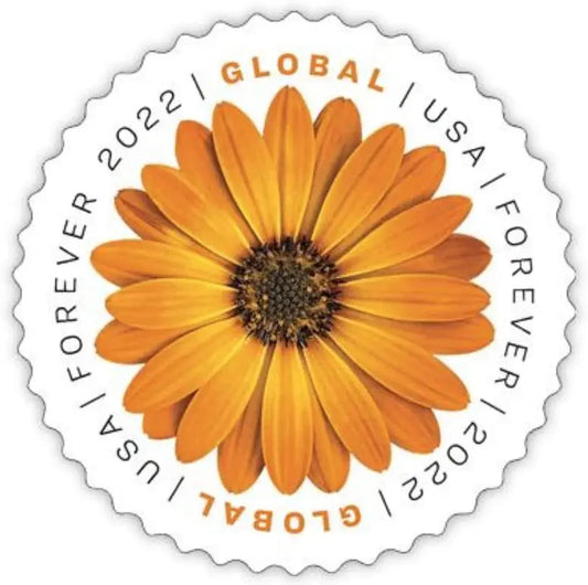 2022 USPS Global Forever International Mail African Daisy Postage Stamps 1set=5Sheets  Was $73.00/set