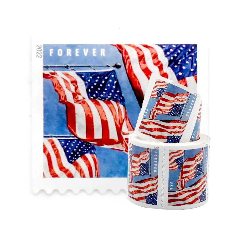 2022 USPS Forever American Flag Stamps Rolls Was $73.00/roll