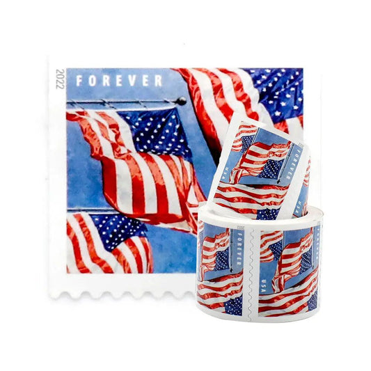2022 USPS Forever American Flag Stamps Rolls Was $73.00/roll