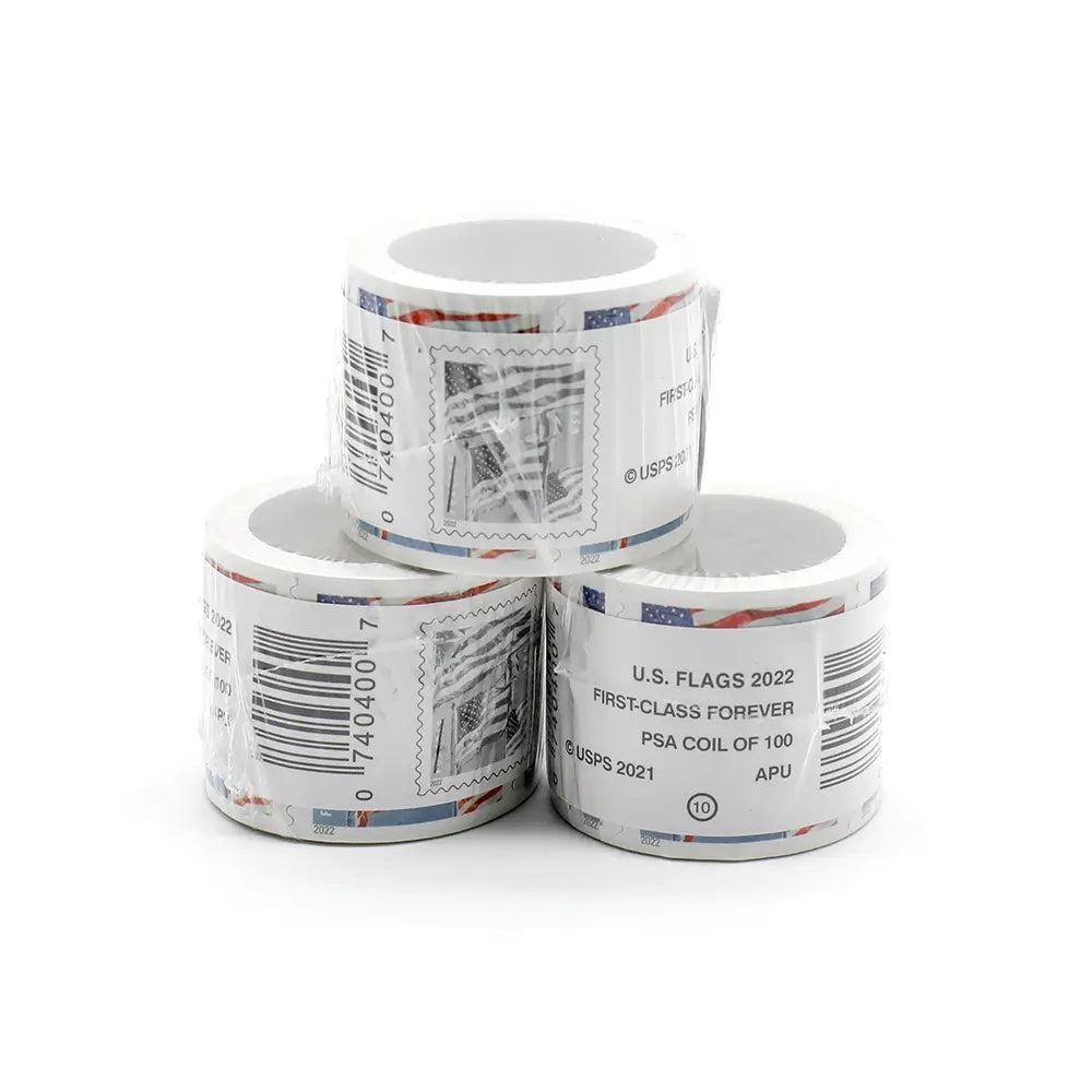 2022 USPS Forever American Flag Stamps Rolls Was $73.00/roll