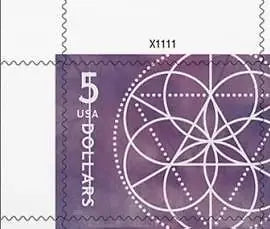 2022 $5 Floral Geometry Stamps Sheet of 4 1set=5Sheets  Was $73.00/set