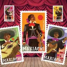 2022 USPS Mariachi Stamps 1set=5Sheets  Was $73.00/set