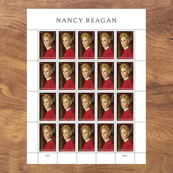 2022 Nancy Reagan Stamps, Sheet of 20 1set=5Sheets  Was $73.00/set