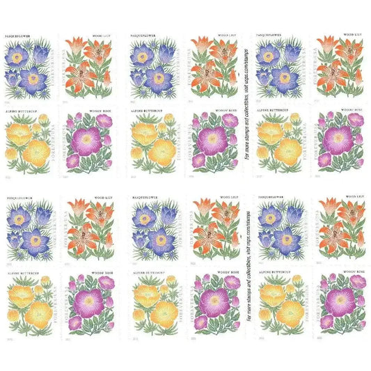2022 USPS Mountain Flora First-Class Forever Stamps 1set=5Sheets  Was $73.00/set