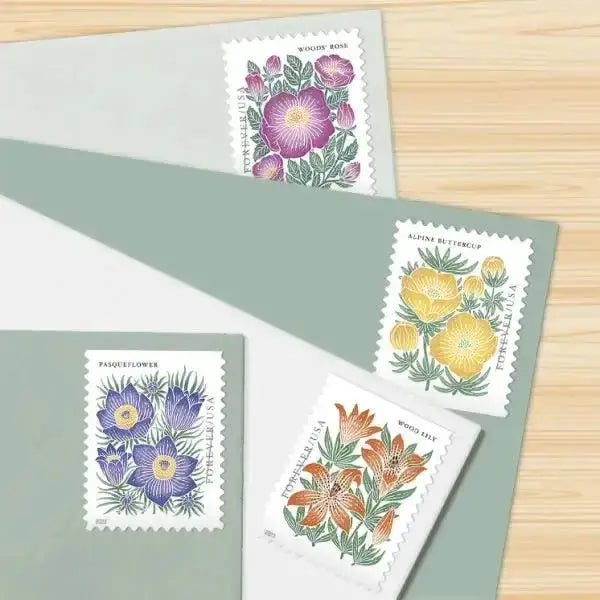 2022 USPS Mountain Flora First-Class Forever Stamps 1set=5Sheets  Was $73.00/set