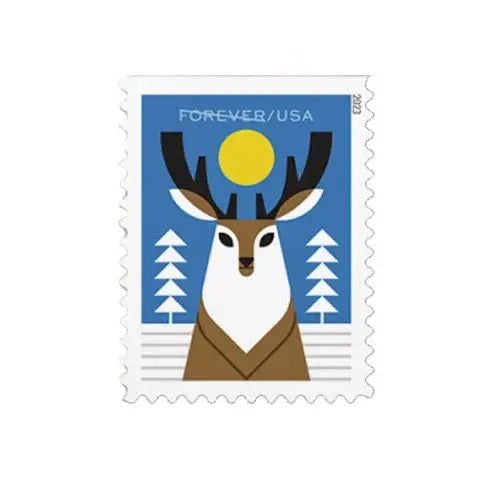 2023 Winter Woodland Animals Forever Postage Stamps 1set=5Sheets  Was $73.00/set