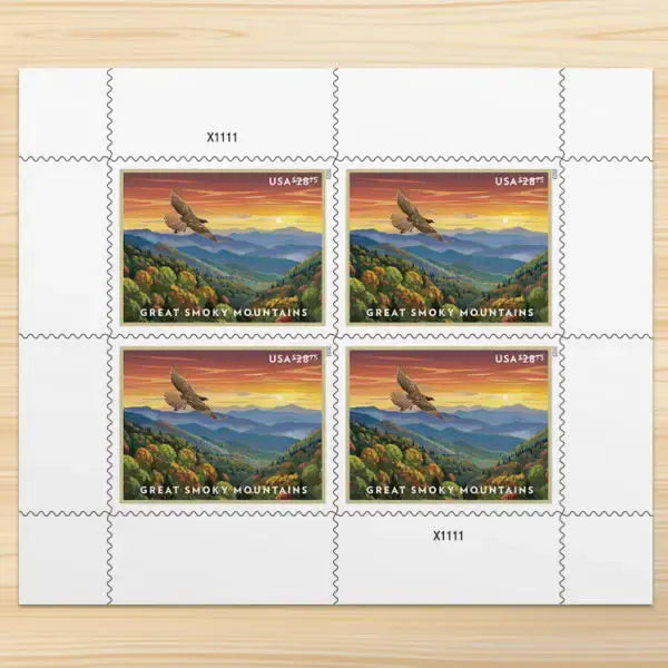 2023 USA Great Smoky Mountains Stamps 1set=5Sheets  Was $73.00/set