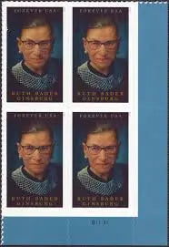 2023 Postage Stamps for Ruth Bader Ginsburg 1set=5Sheets  Was $73.00/set