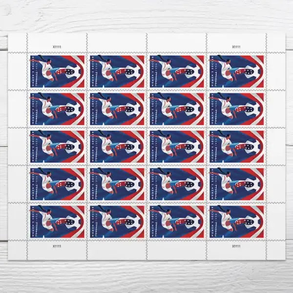 2023 US Womens Soccer Forever Stamps 1set=5Sheets  Was $73.00/set