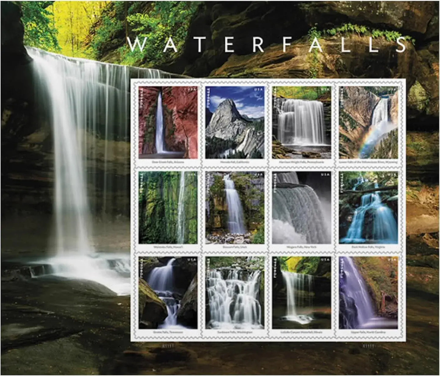 2023 Waterfalls US Forever First Class Postage Stamps 1set=5Sheets  Was $73.00/set