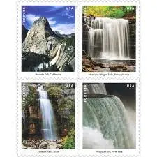 2023 Waterfalls US Forever First Class Postage Stamps 1set=5Sheets  Was $73.00/set