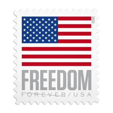 2023 US FREEDOM FLAG 1set=5Sheets  Was $73.00/set