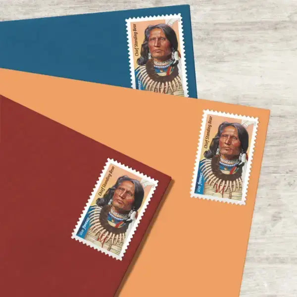 2023 US Chief Standing Bear Stamps 1set=5Sheets  Was $73.00/set
