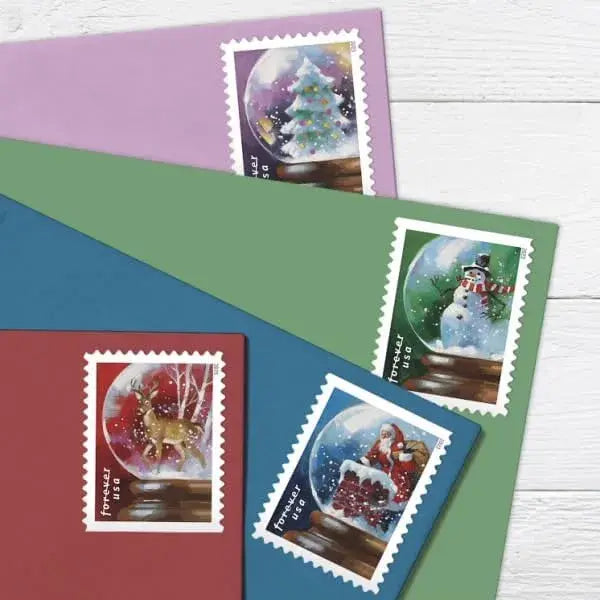 2023 US Snow Globes Booklet Stamps 1set=5Sheets  Was $73.00/set