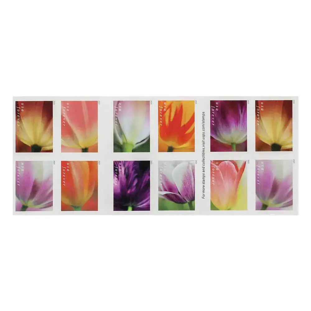 2023 US Tulip Blossoms First-Class Forever Stamps 1set=5Sheets  Was $73.00/set