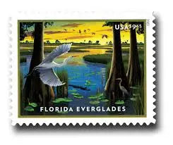 2023 USA Florida Everglades Priority Mail Stamps 1set=5Sheets  Was $73.00/set