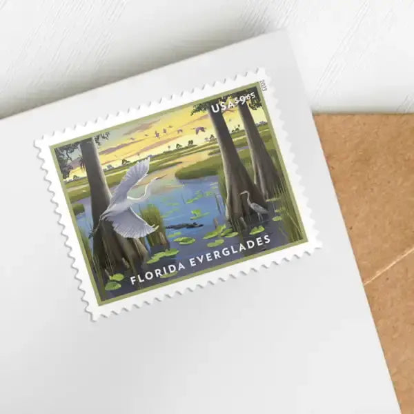2023 USA Florida Everglades Priority Mail Stamps 1set=5Sheets  Was $73.00/set
