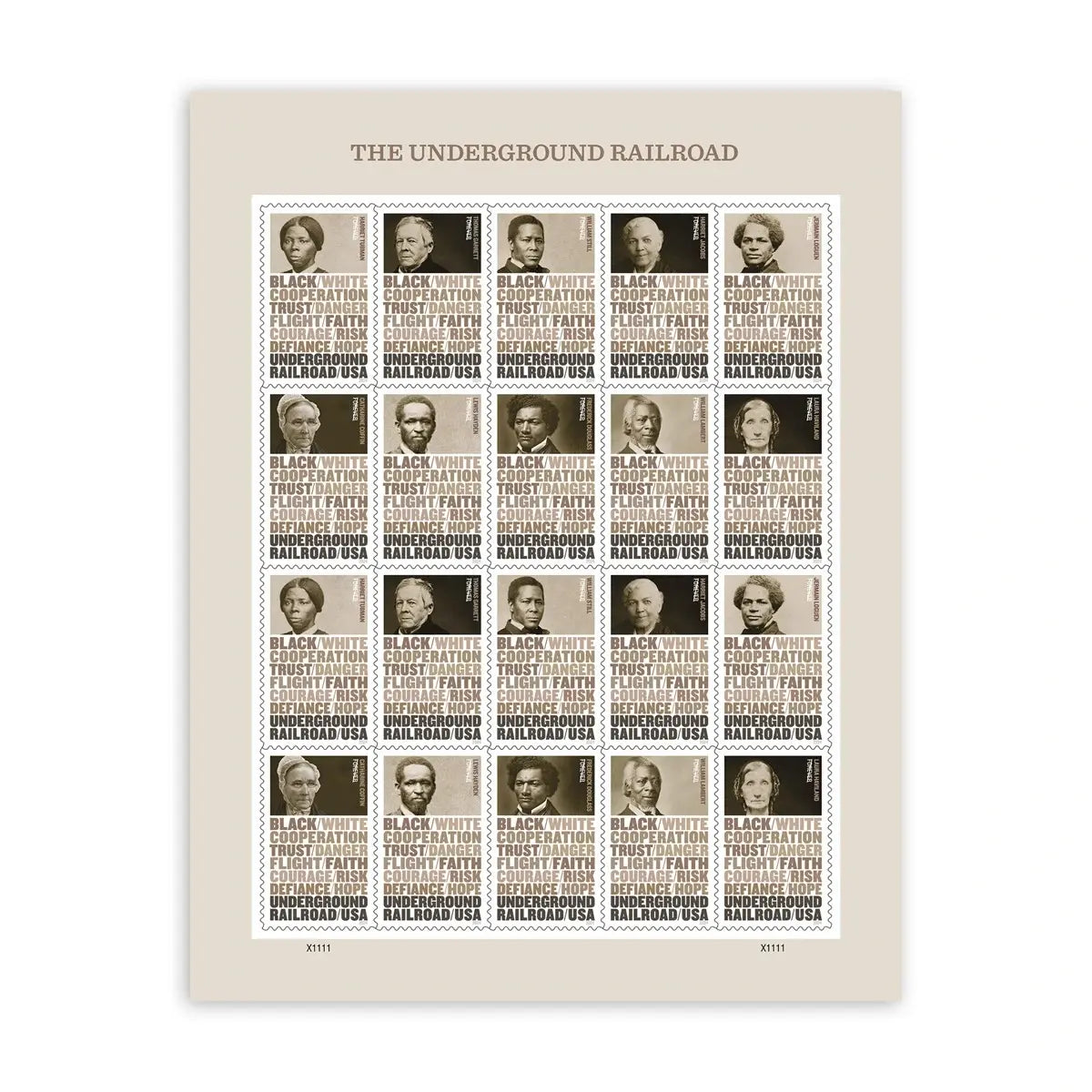 2024 Stamps - The Underground Railroad 1set=5Sheets  Was $73.00/set