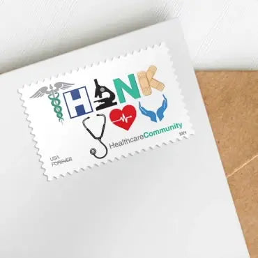 2024 Thank You, Healthcare CommunityStamps, Sheet of 20 Forever 1set=5Sheets  Was $73.00/set