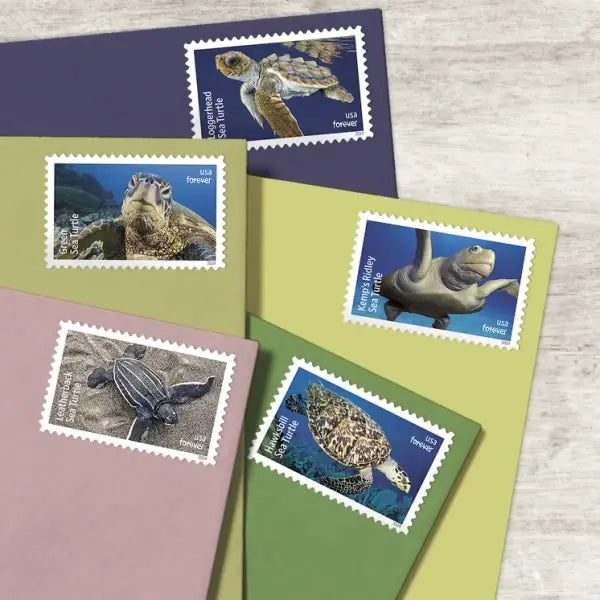 2024 Protect Sea Turtles Stamps 1set=5Sheets  Was $73.00/set