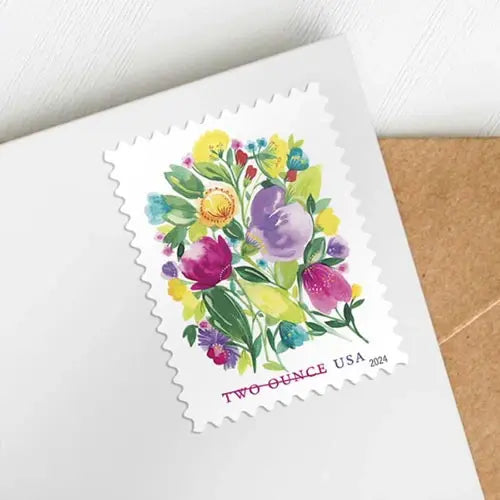 2024 USPS Wedding Blooms Forever Stamps 1set=5Sheets  Was $73.00/set