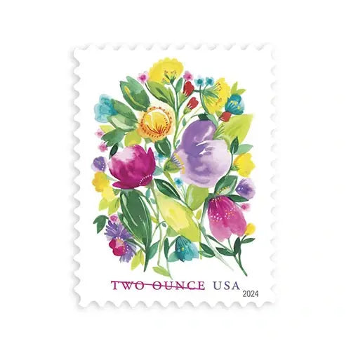 2024 USPS Wedding Blooms Forever Stamps 1set=5Sheets  Was $73.00/set