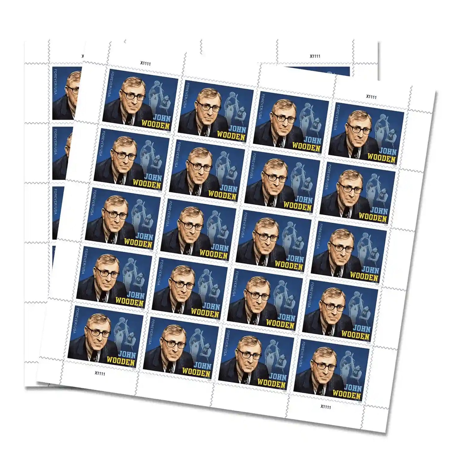 2024 U.S Forever Stamps - John Wooden 1set=5Sheets  Was $73.00/set