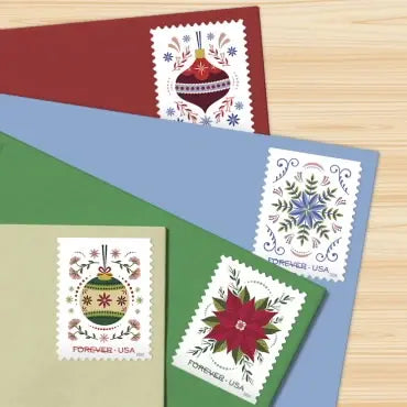 2024 Holiday Joy Forever Stamps, Sheets of 20 1set=5Sheets  Was $73.00/set