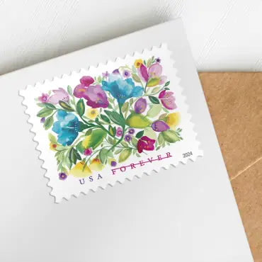 2024 USPS Celebration Blooms Stamps, Sheet of 20 1set=5Sheets  Was $73.00/set