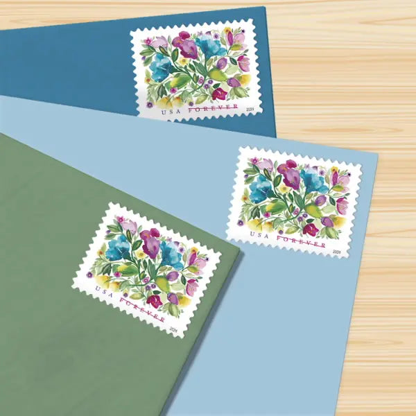 2024 USPS Celebration Blooms Stamps, Sheet of 20 1set=5Sheets  Was $73.00/set