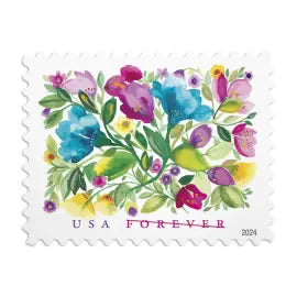 2024 USPS Celebration Blooms Stamps, Sheet of 20 1set=5Sheets  Was $73.00/set
