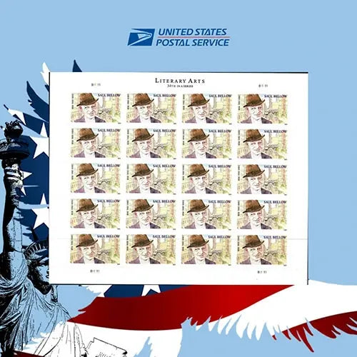 2024 USPS Saul Bellow Forever Stamps 1set=5Sheets  Was $73.00/set