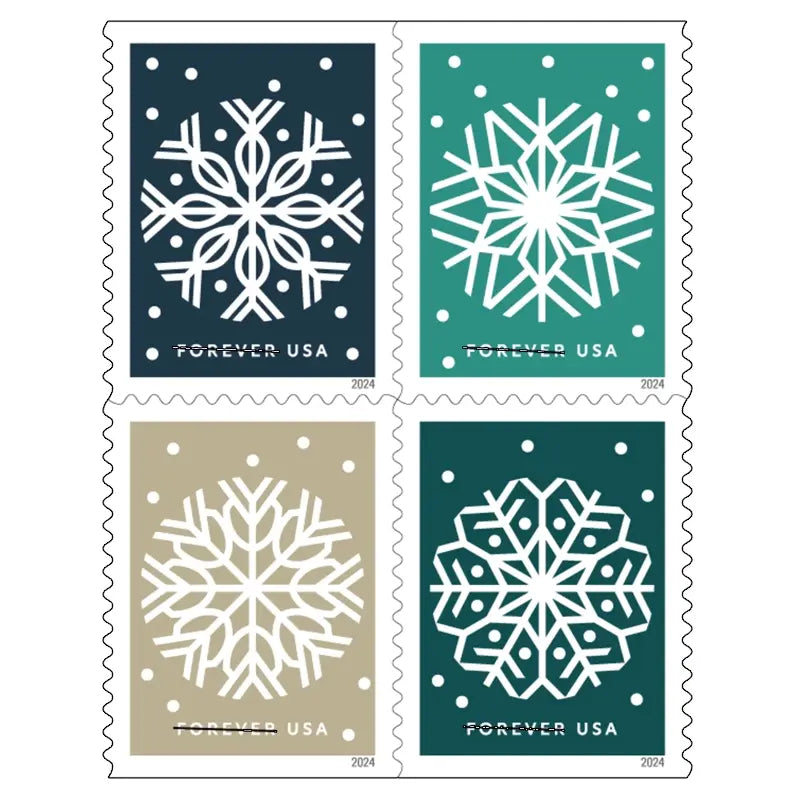 2024 Winter Whimsy Stamps, Sheets of 20 1set=5Sheets  Was $73.00/set