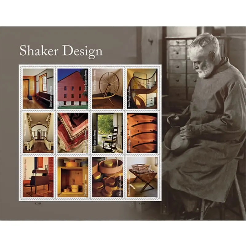 2024 Shaker Design Forever Stamps, Sheet of 12 1set=5Sheets  Was $73.00/set