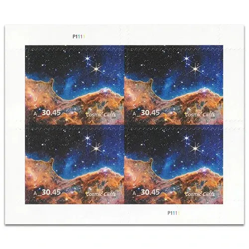 2024 USPS Cosmic Cliffs forever stamps 1set=5Sheets  Was $73.00/set