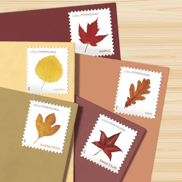 2025 Vibrant Leaves Postcard Stamps Sheet of 20 1set=5Sheets  Was $73.00/set
