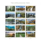 2025 The Appalachian Trail Forever Stamps, Sheet of 15 |Multiple Stamp Designs 1set=5Sheets  Was $73.00/set