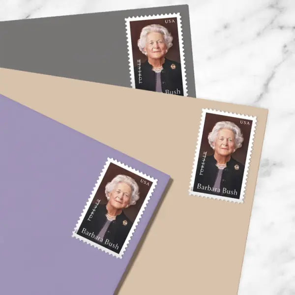 2025 Barbara Bush Stamp 1set=5Sheets  Was $73.00/set