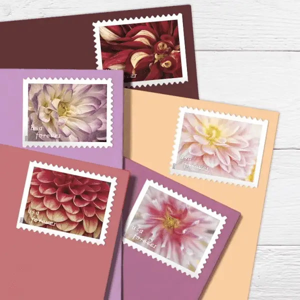 2025 Dahlias Stamps Sheets of 20 1set=5Sheets  Was $73.00/set