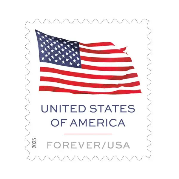 U.S. Flag 2025 Stamps Sheet of 20. 1set=5Sheets  Was $73.00/set