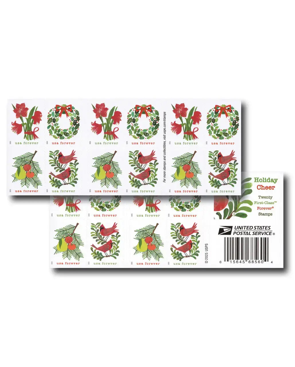 2025 Holiday Cheer 1set=5Sheets  Was $73.00/set